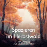 Spazieren im Herbstwald